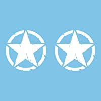 Los mejores  - Autodomy Pegatinas 4X4 Off Road Estrella Militar Destruido US Army Ejército Varios Tamaños 10 cm 15 cm 20 cm Pack 2…